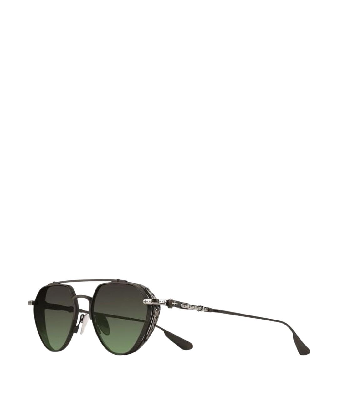 CHROME HEARTS Зеленые металлические солнцезащитные очки, фото 1