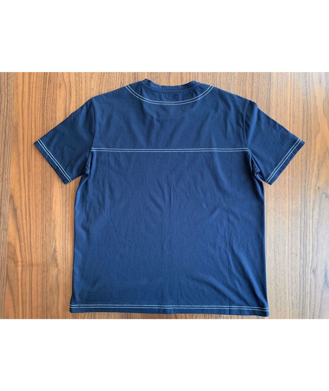 STELLA MCCARTNEY Темно-синяя хлопковая футболка, фото 2