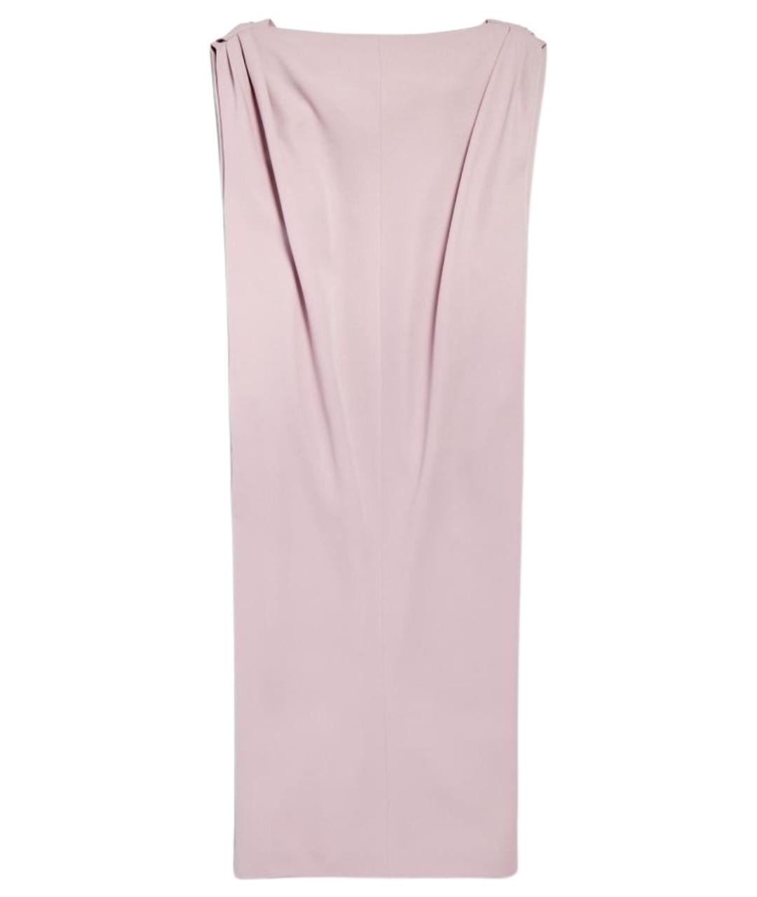 BALENCIAGA Розовое шелковое коктейльное платье, фото 1