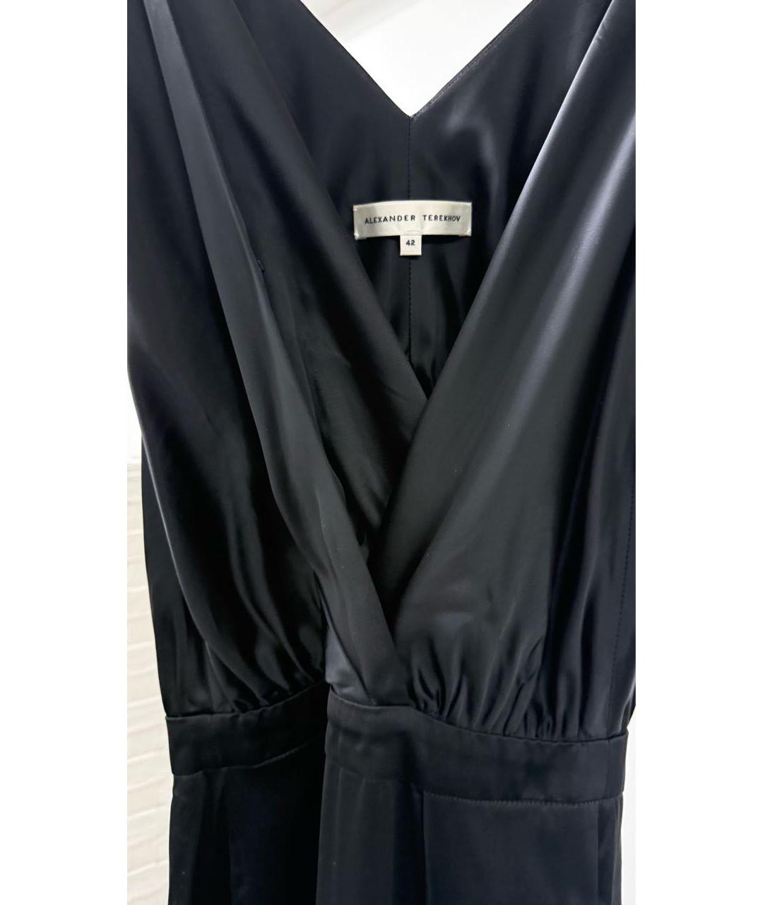 ALEXANDER TEREKHOV Черное вискозное вечернее платье, фото 3