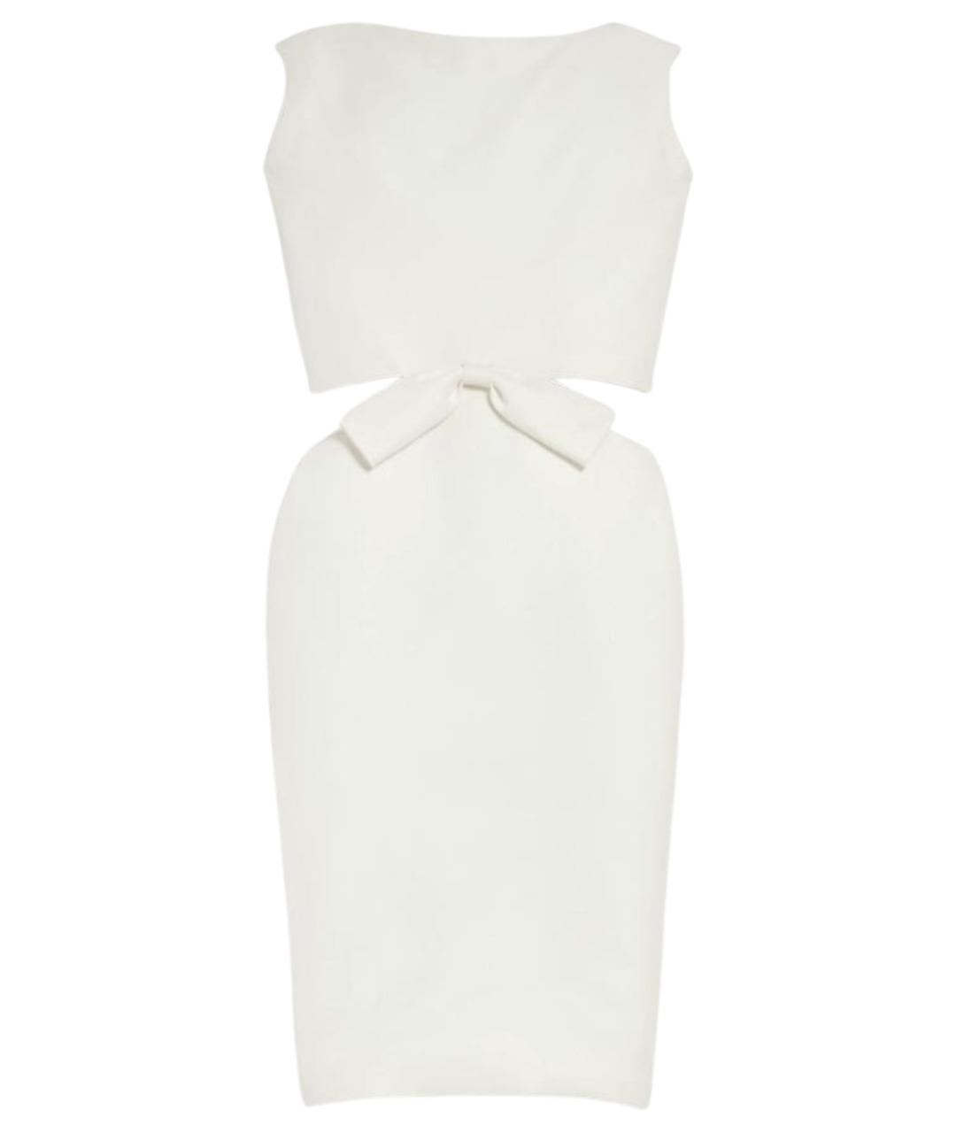 BALENCIAGA Белое шерстяное коктейльное платье, фото 1