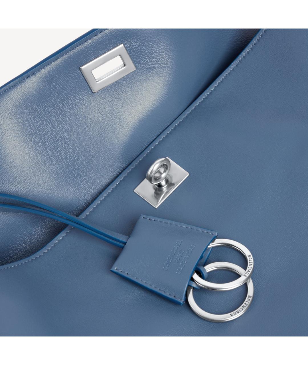 BALENCIAGA Синяя сумка тоут, фото 4