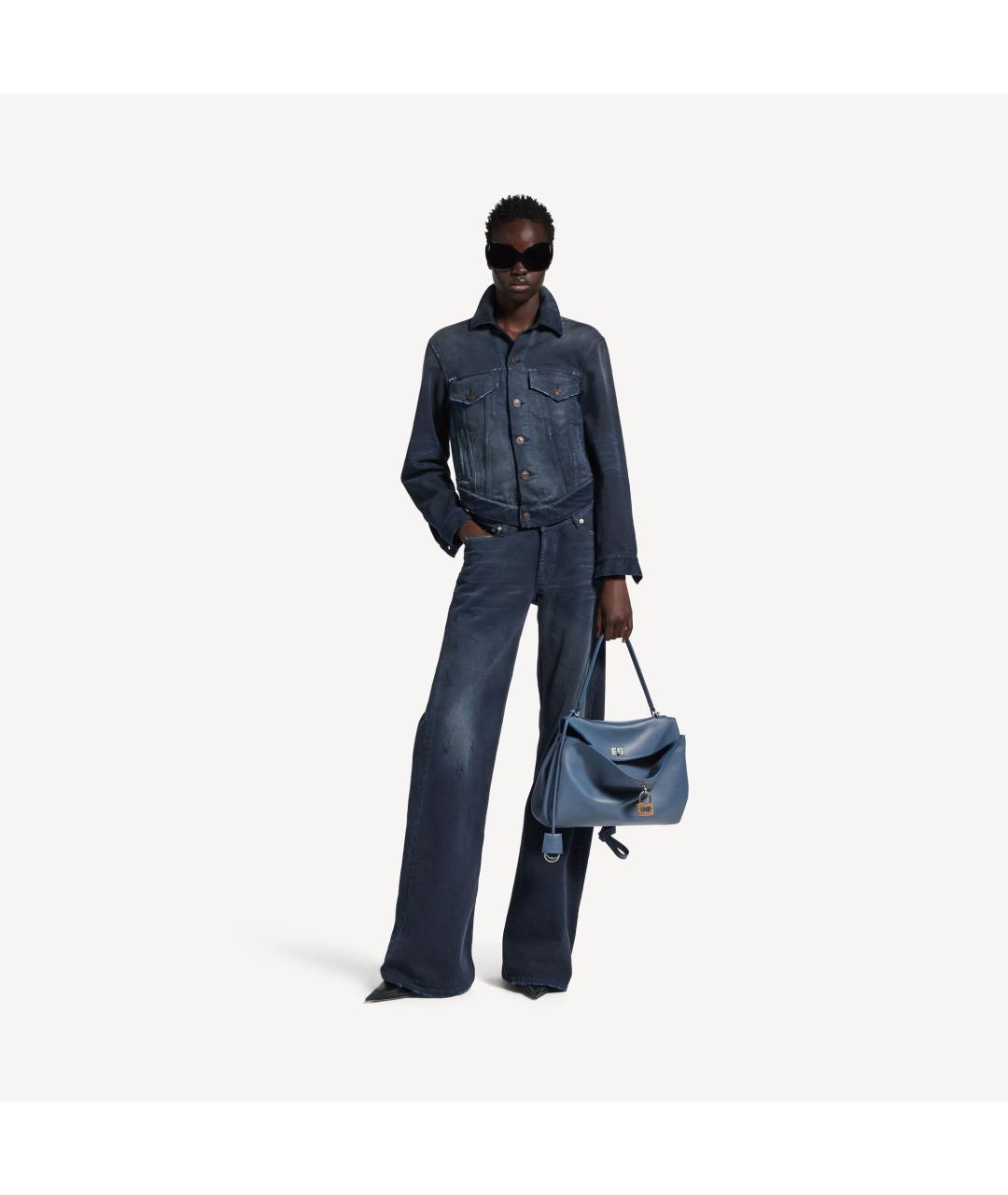 BALENCIAGA Синяя сумка тоут, фото 5