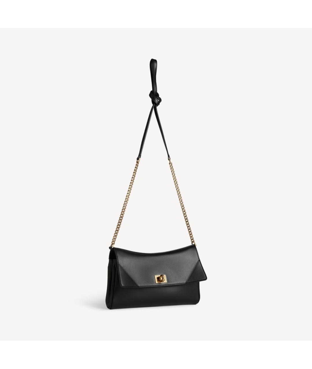 BALENCIAGA Черная кожаная сумка через плечо, фото 2