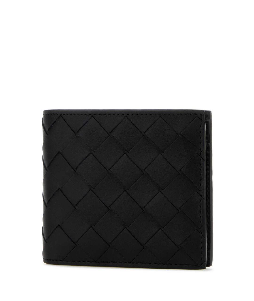 BOTTEGA VENETA Черный кожаный кошелек, фото 2