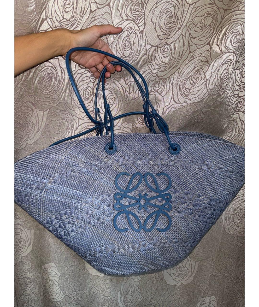 LOEWE Синяя пляжная сумка, фото 9