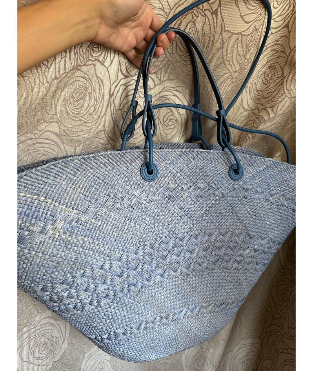 LOEWE Синяя пляжная сумка, фото 2