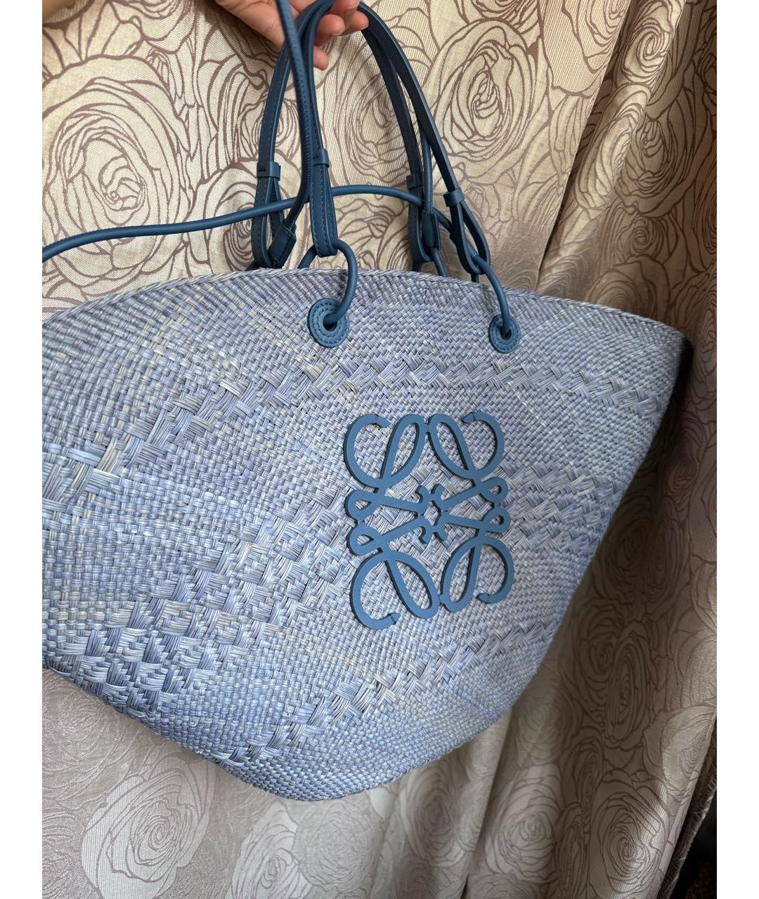 LOEWE Синяя пляжная сумка, фото 3