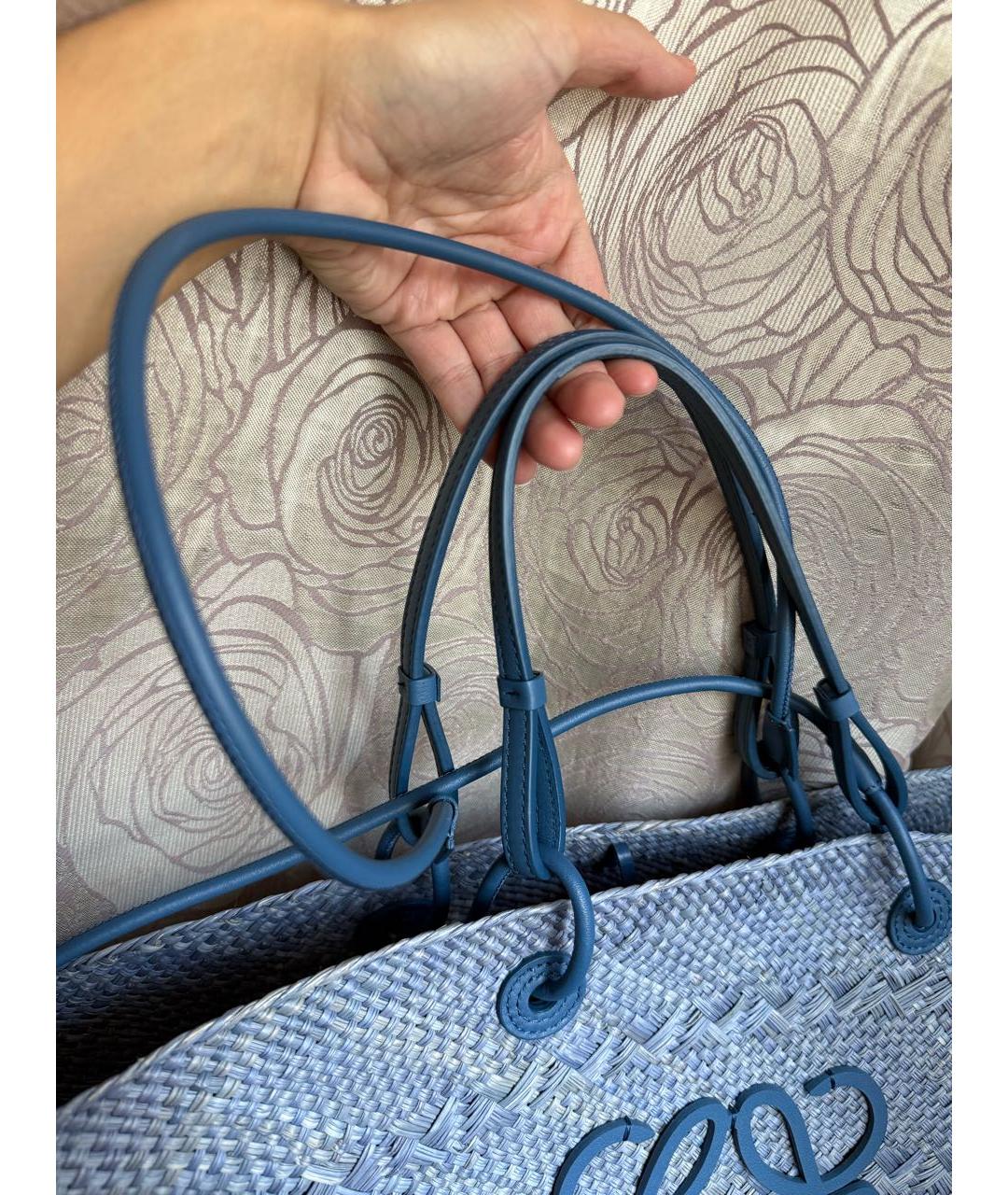 LOEWE Синяя пляжная сумка, фото 4