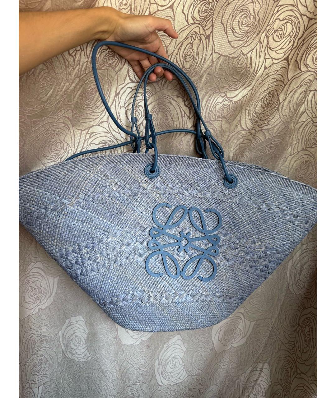 LOEWE Синяя пляжная сумка, фото 5