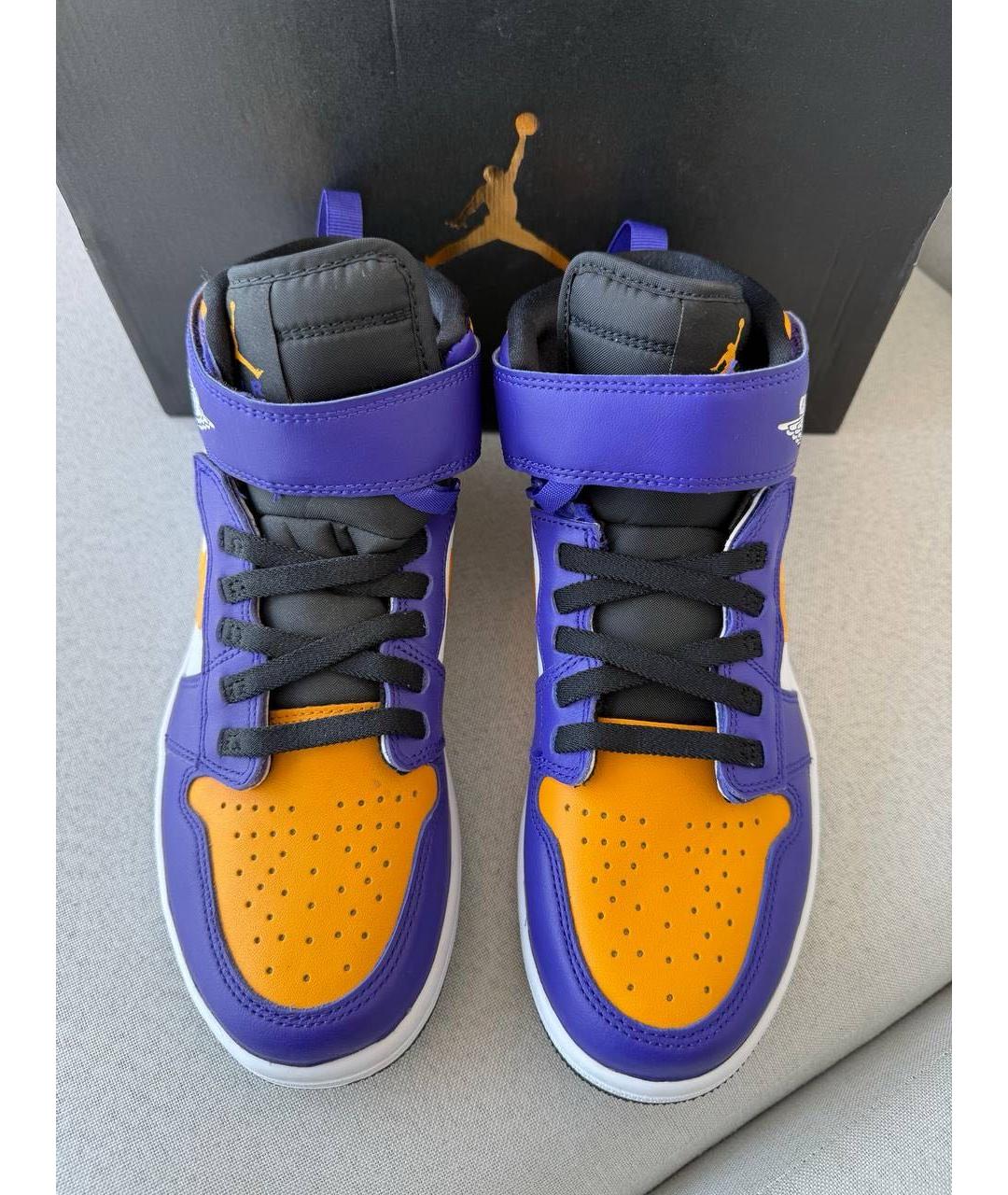 JORDAN Кожаные высокие кроссовки / кеды, фото 8