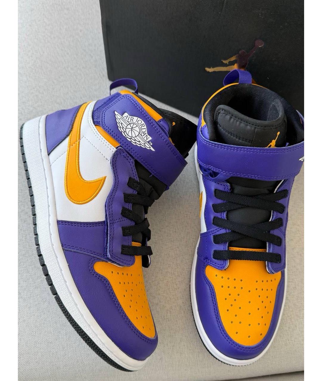 JORDAN Кожаные высокие кроссовки / кеды, фото 2