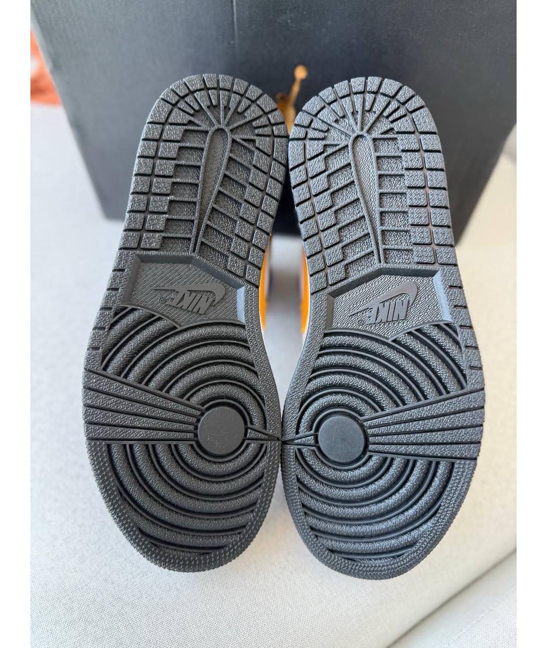 JORDAN Кожаные высокие кроссовки / кеды, фото 6