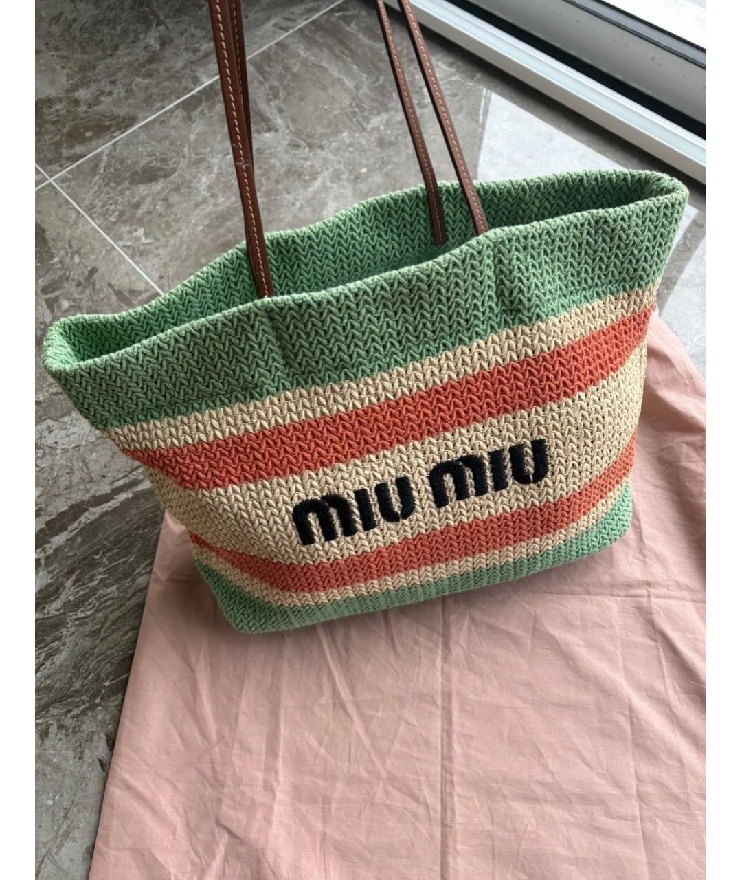 MIU MIU Мульти пляжная сумка, фото 2