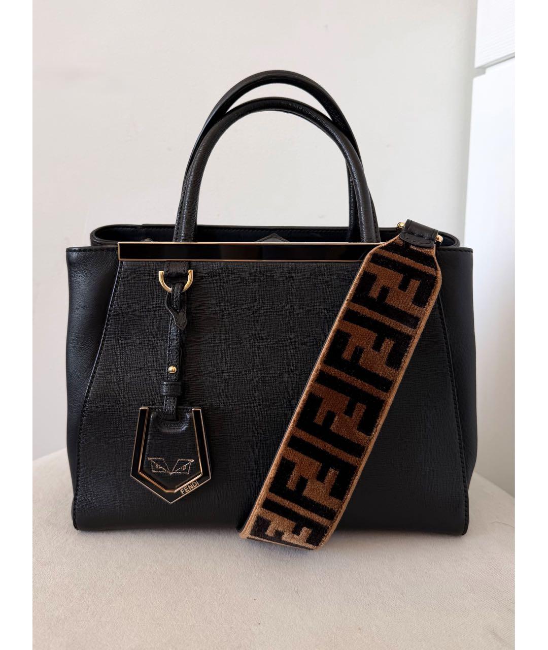 FENDI Черная кожаная сумка через плечо, фото 6