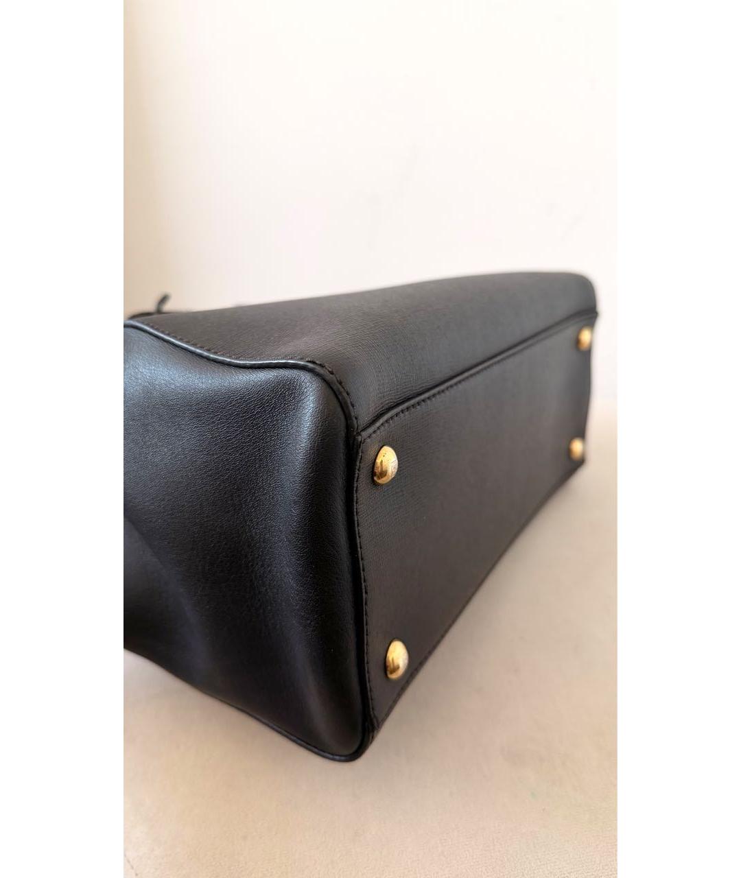 FENDI Черная кожаная сумка через плечо, фото 3