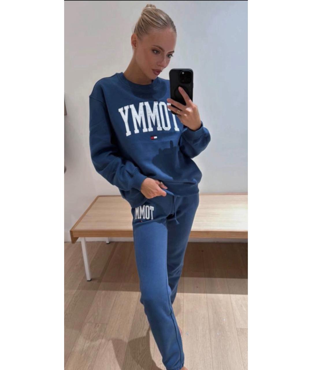 TOMMY HILFIGER Темно-синий хлопко-эластановый костюм с брюками, фото 3