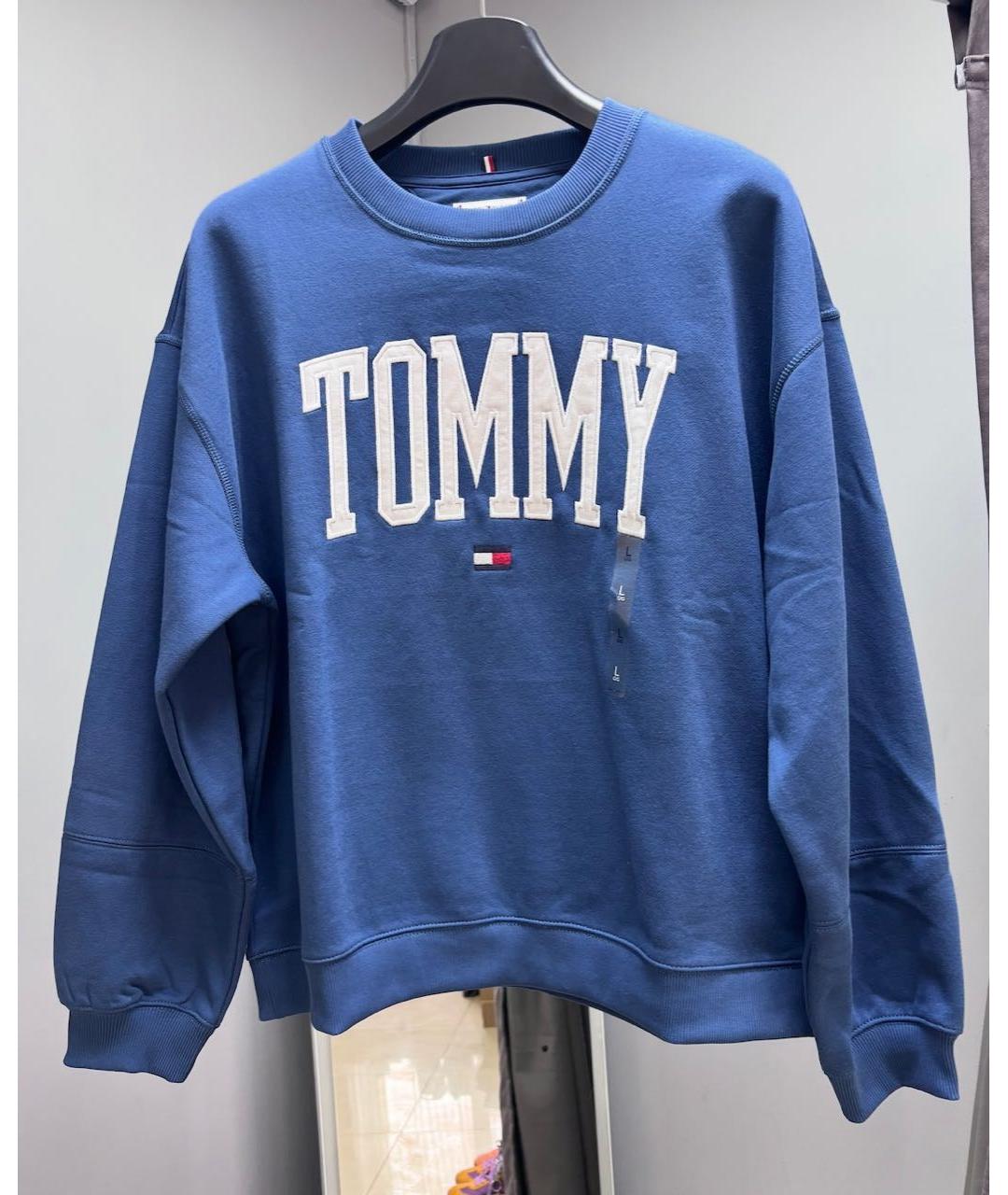 TOMMY HILFIGER Темно-синий хлопко-эластановый костюм с брюками, фото 4