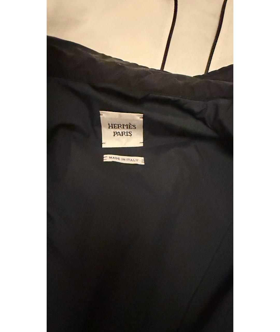 HERMES Черная кожаная куртка, фото 3