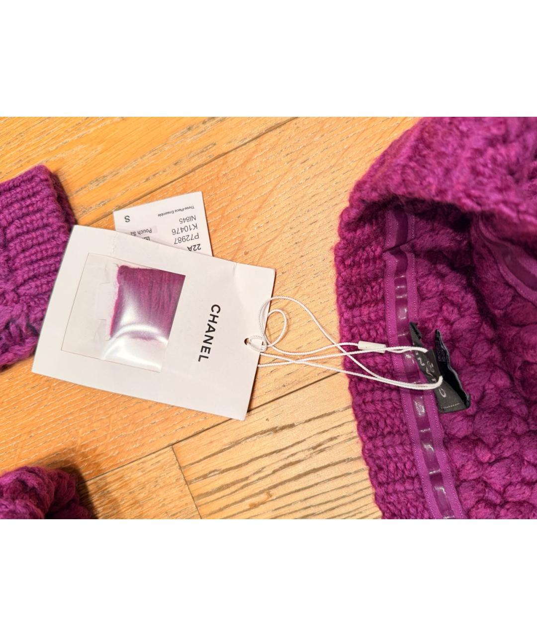 CHANEL Фиолетовый кашемировый джемпер / свитер, фото 2