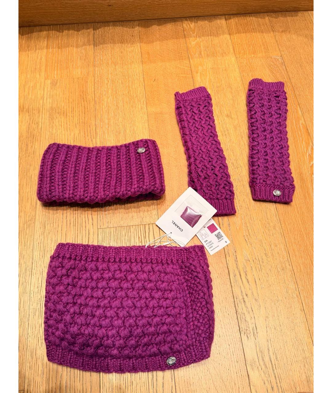 CHANEL Фиолетовый кашемировый джемпер / свитер, фото 7