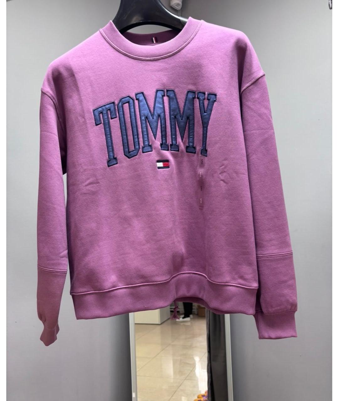 TOMMY HILFIGER Розовый хлопко-эластановый костюм с брюками, фото 5