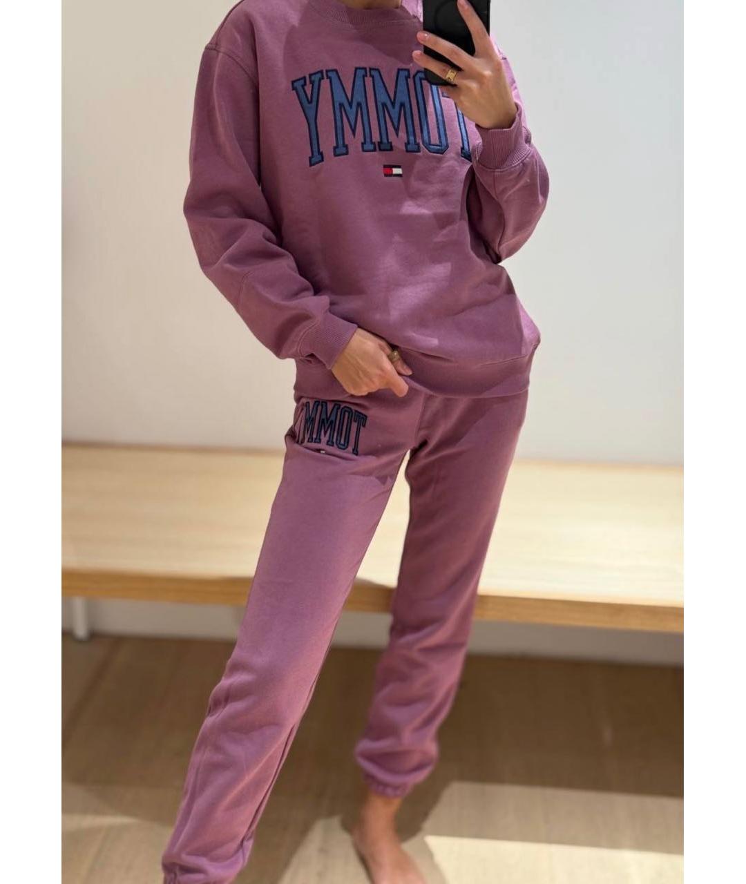 TOMMY HILFIGER Розовый хлопко-эластановый костюм с брюками, фото 4