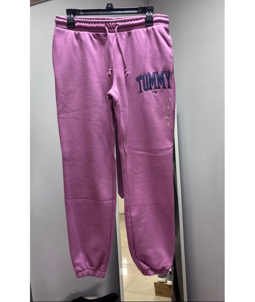 TOMMY HILFIGER Розовый хлопко-эластановый костюм с брюками, фото 2