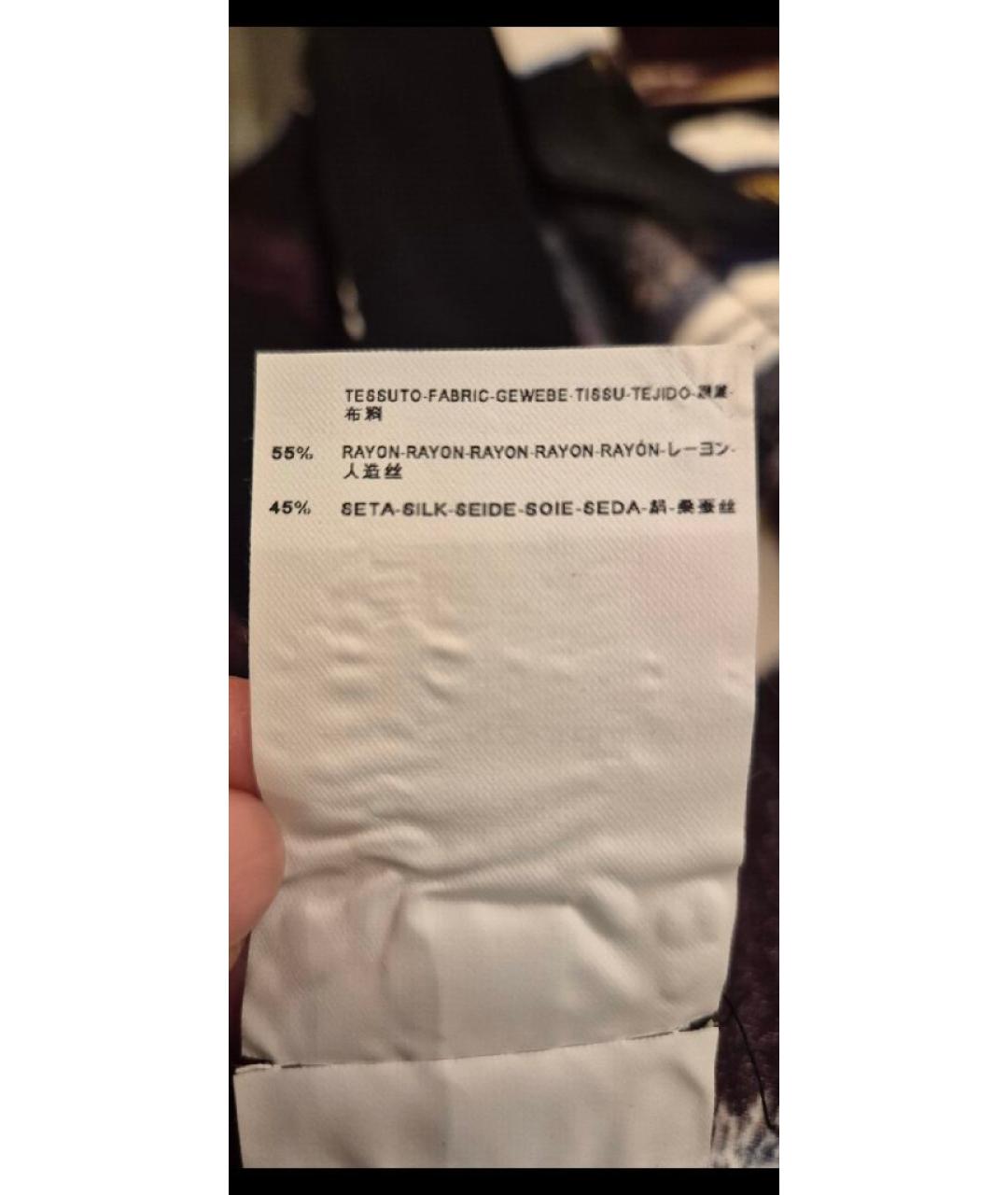 BALENCIAGA Мульти шелковая блузы, фото 7