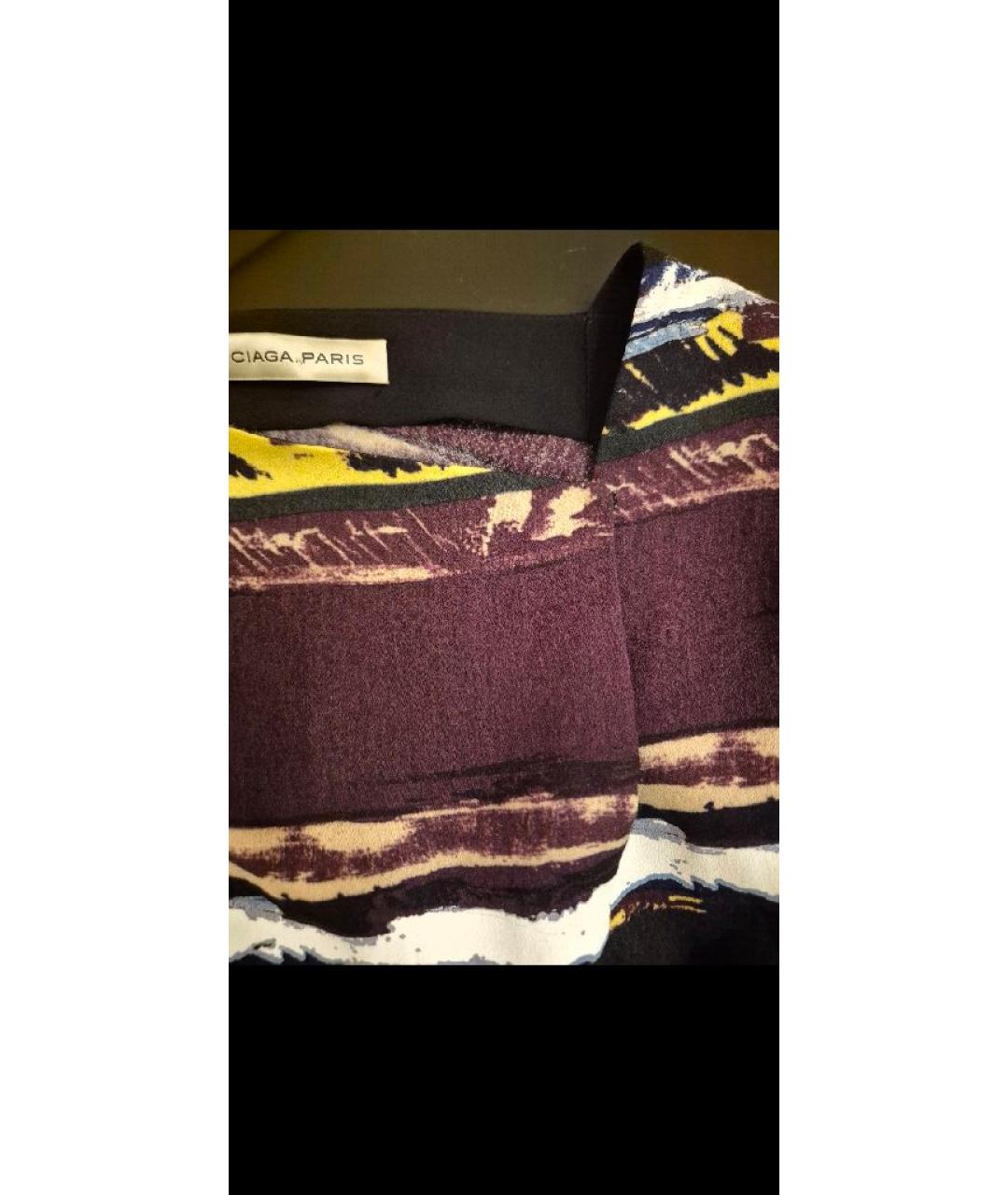 BALENCIAGA Мульти шелковая блузы, фото 3