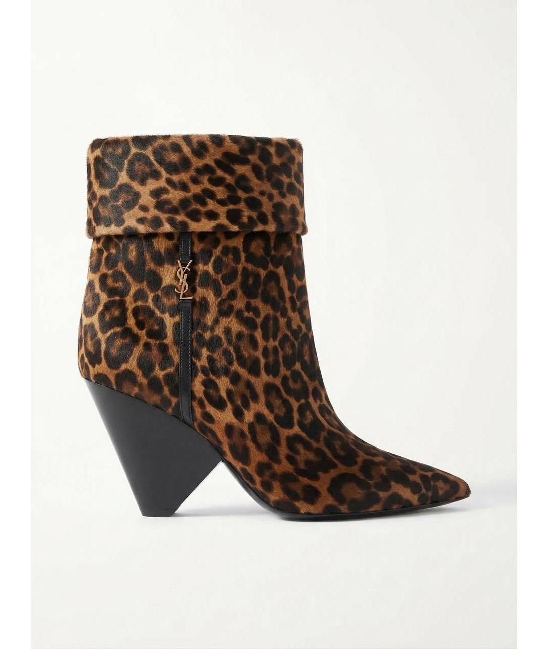 SAINT LAURENT Черные замшевые ботильоны, фото 4