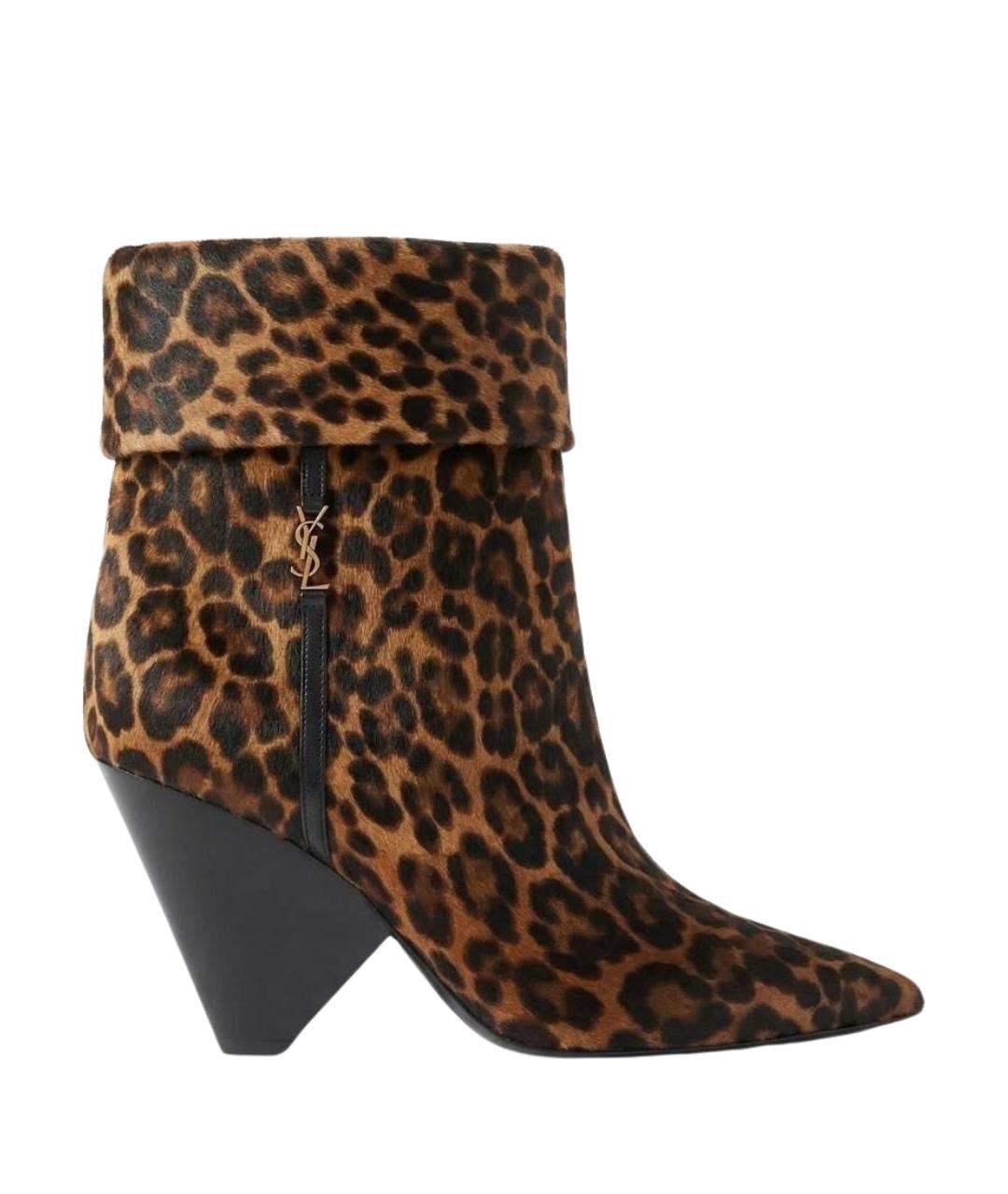 SAINT LAURENT Черные замшевые ботильоны, фото 1