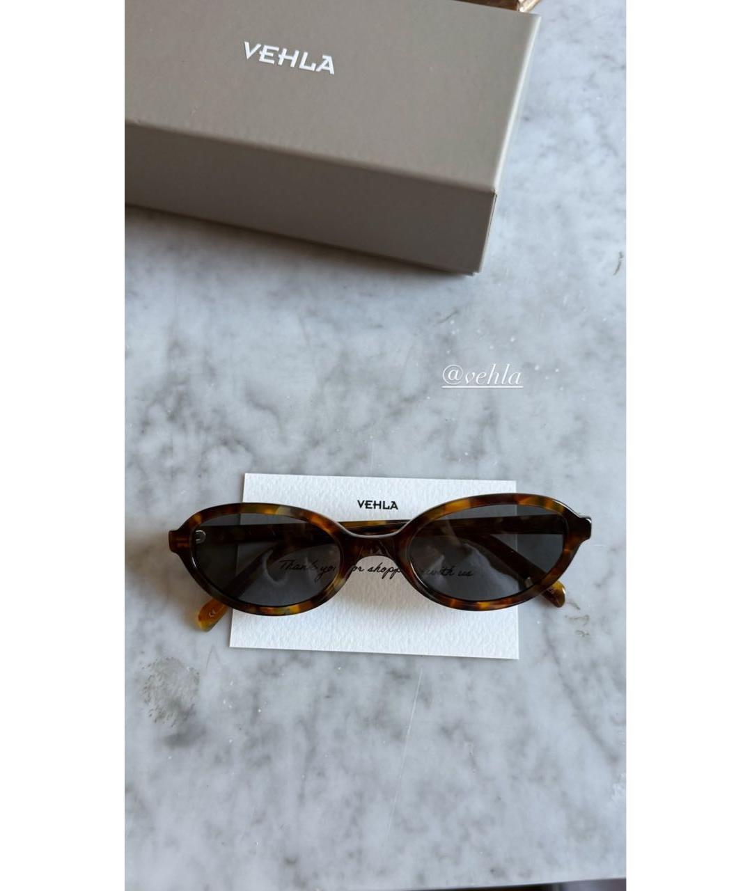 Vehla Коричневые пластиковые солнцезащитные очки, фото 5