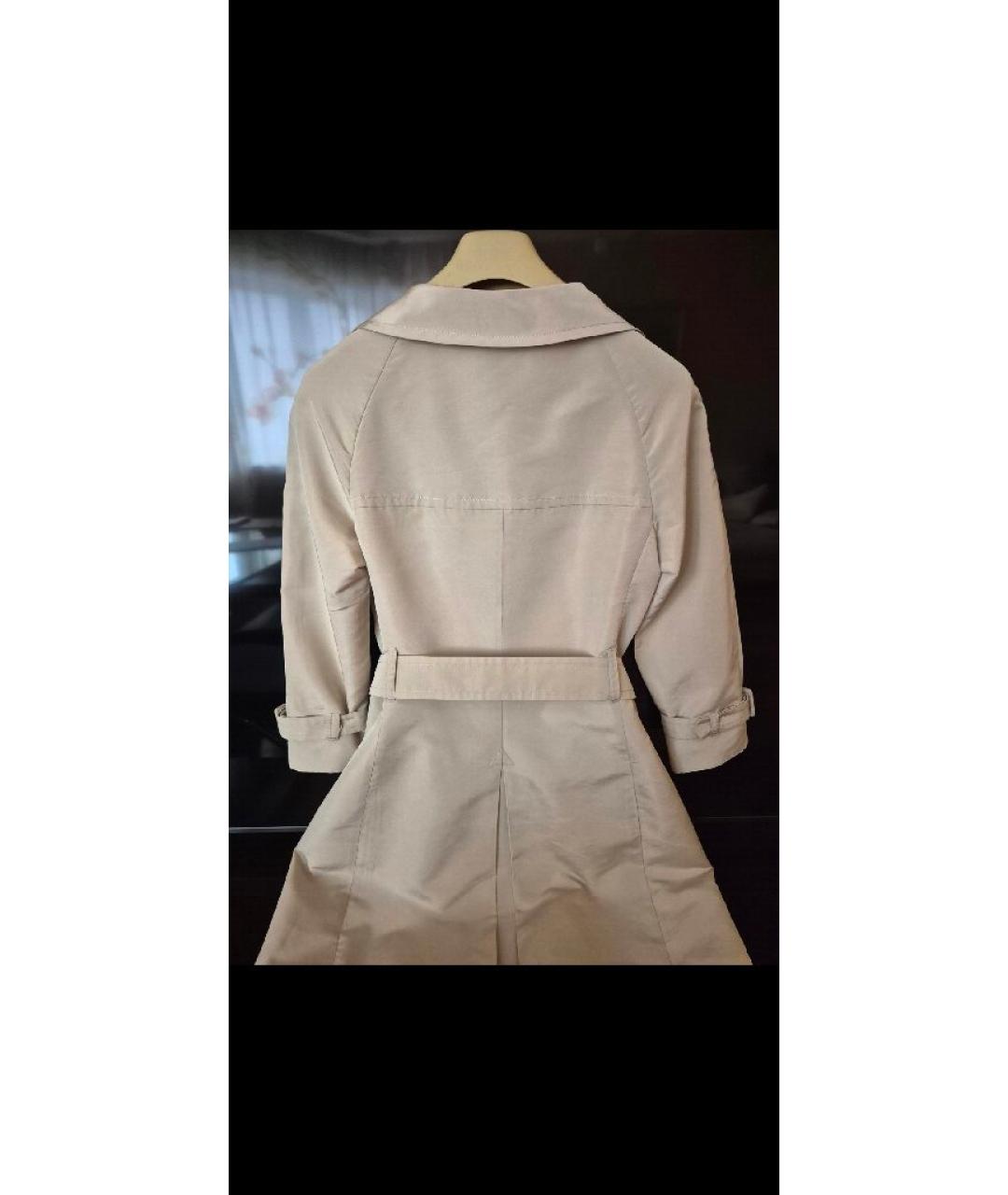 PRADA Бежевый шелковый тренч/плащ, фото 2