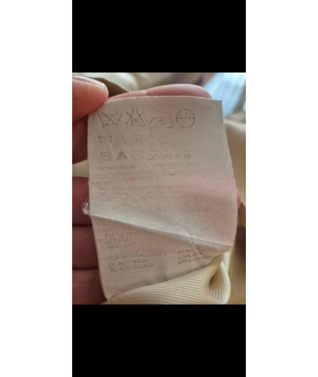 PRADA Бежевый шелковый тренч/плащ, фото 9