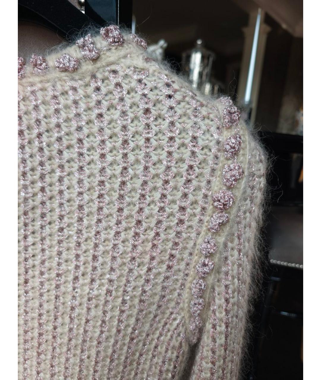 CHANEL Бежевый шерстяной кардиган, фото 3