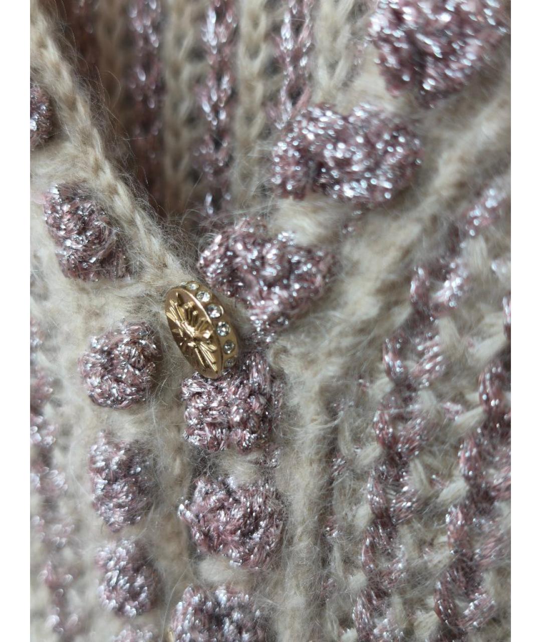 CHANEL Бежевый шерстяной кардиган, фото 8