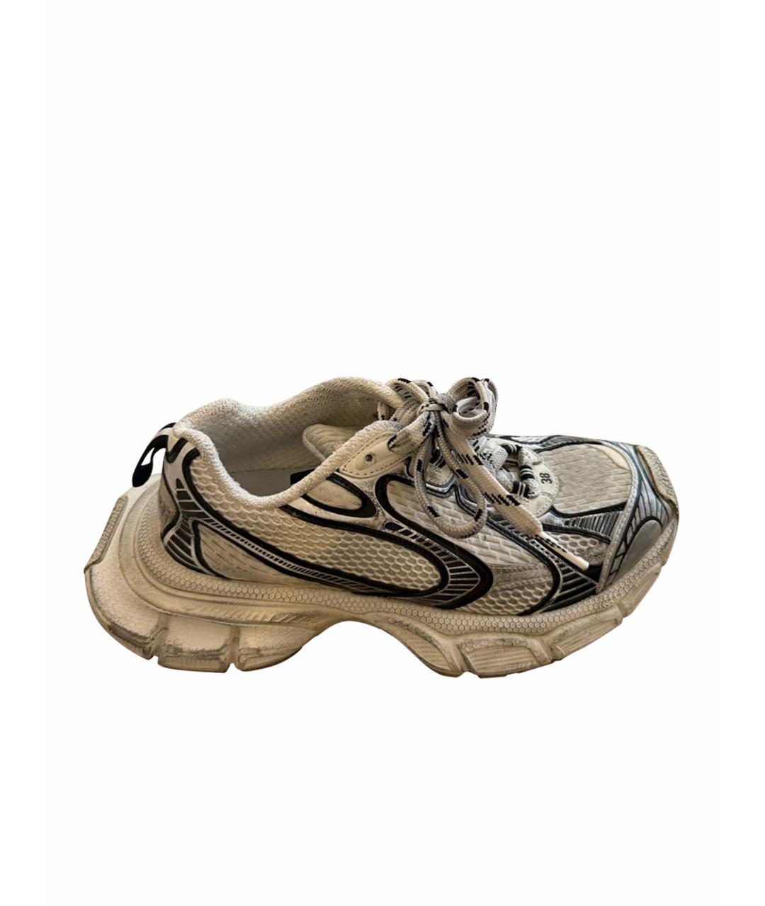 BALENCIAGA Белые текстильные кроссовки, фото 1