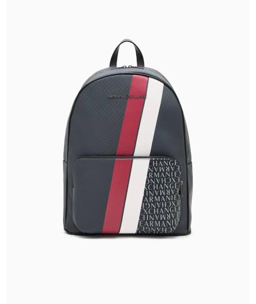 ARMANI EXCHANGE Черный рюкзак из искусственной кожи, фото 6