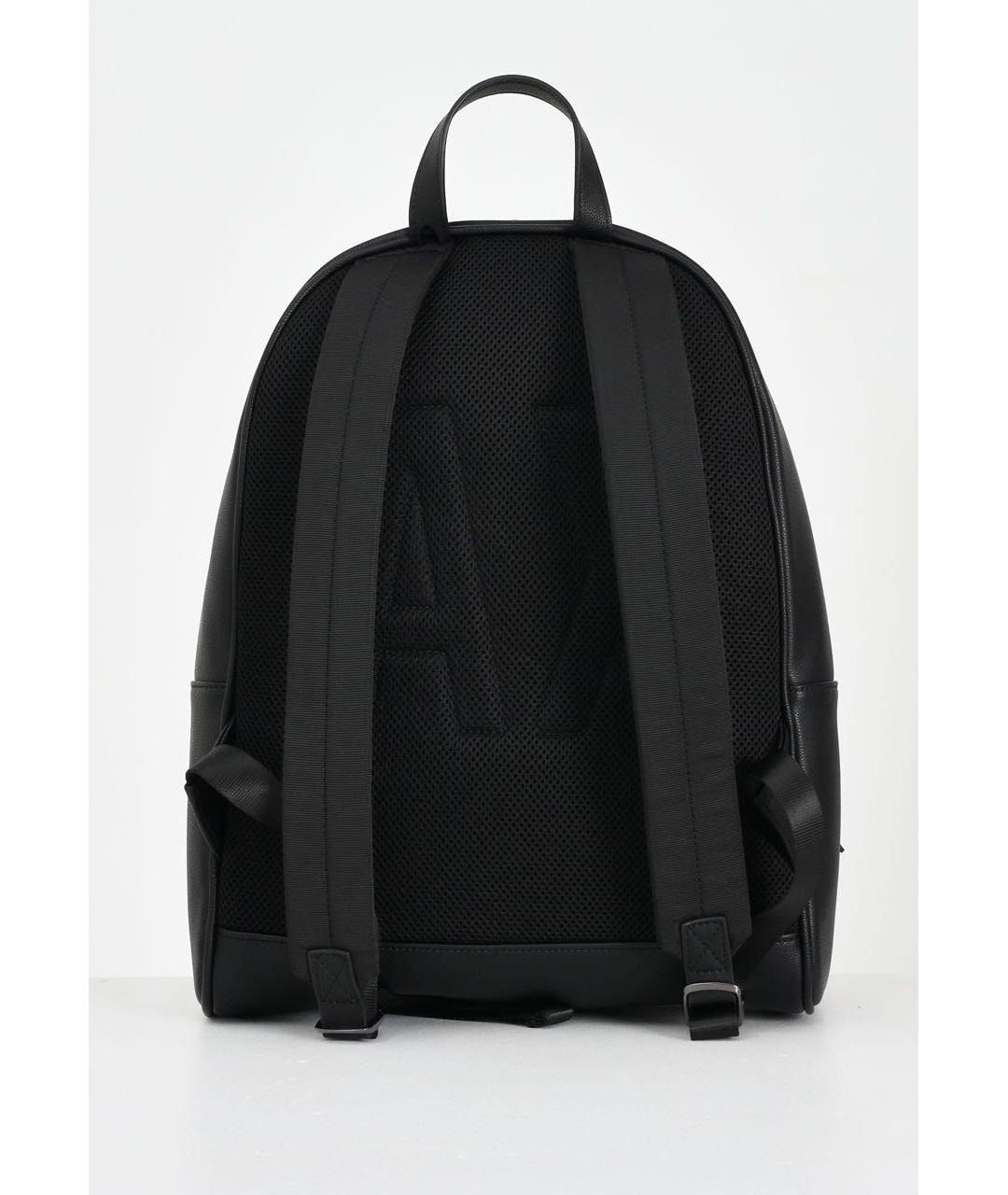 ARMANI EXCHANGE Черный рюкзак из искусственной кожи, фото 2