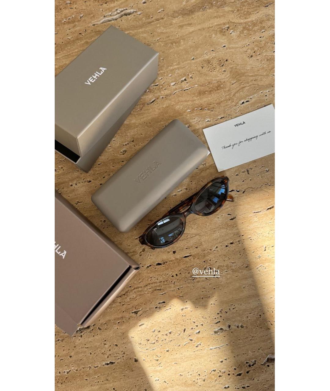 Vehla Коричневые пластиковые солнцезащитные очки, фото 5