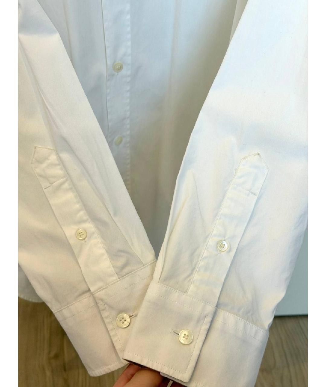 BURBERRY Белая хлопковая кэжуал рубашка, фото 4