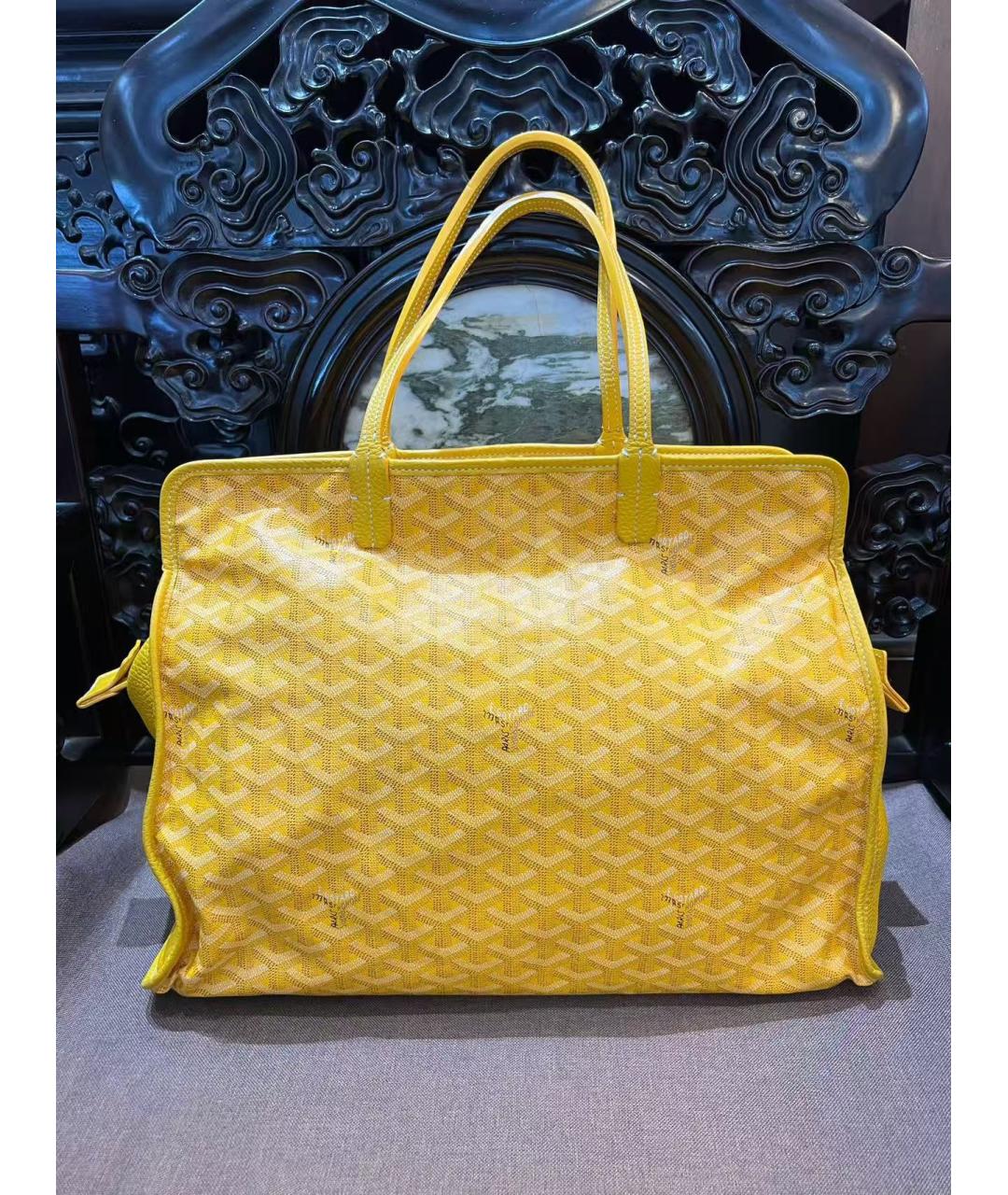 GOYARD Желтая сумка тоут, фото 3