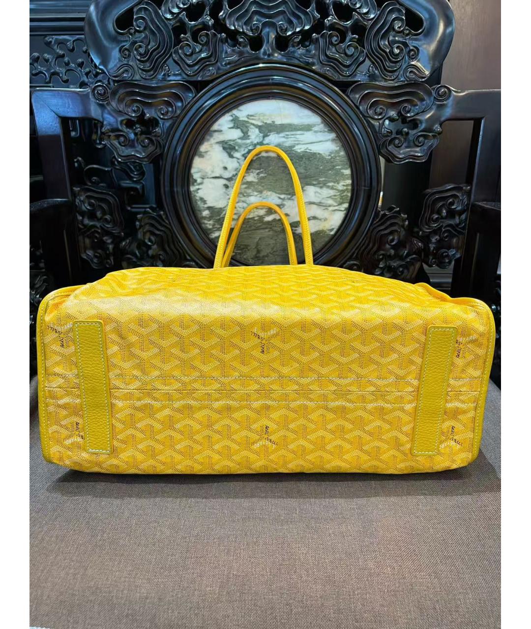 GOYARD Желтая сумка тоут, фото 8