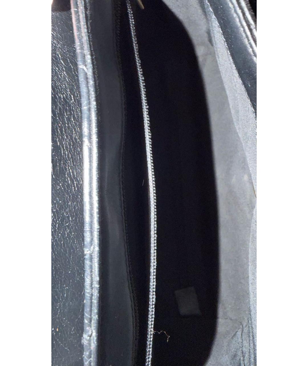 CHANEL Черная кожаная сумка через плечо, фото 8