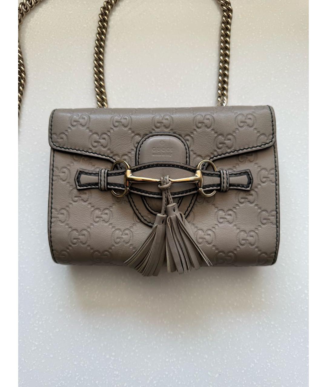 GUCCI Кожаная сумка через плечо, фото 2