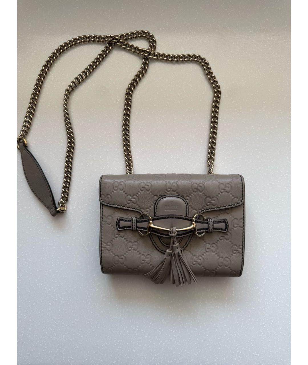 GUCCI Кожаная сумка через плечо, фото 9