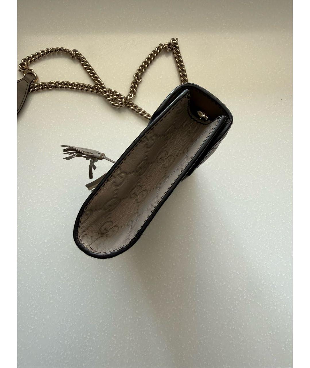 GUCCI Кожаная сумка через плечо, фото 6