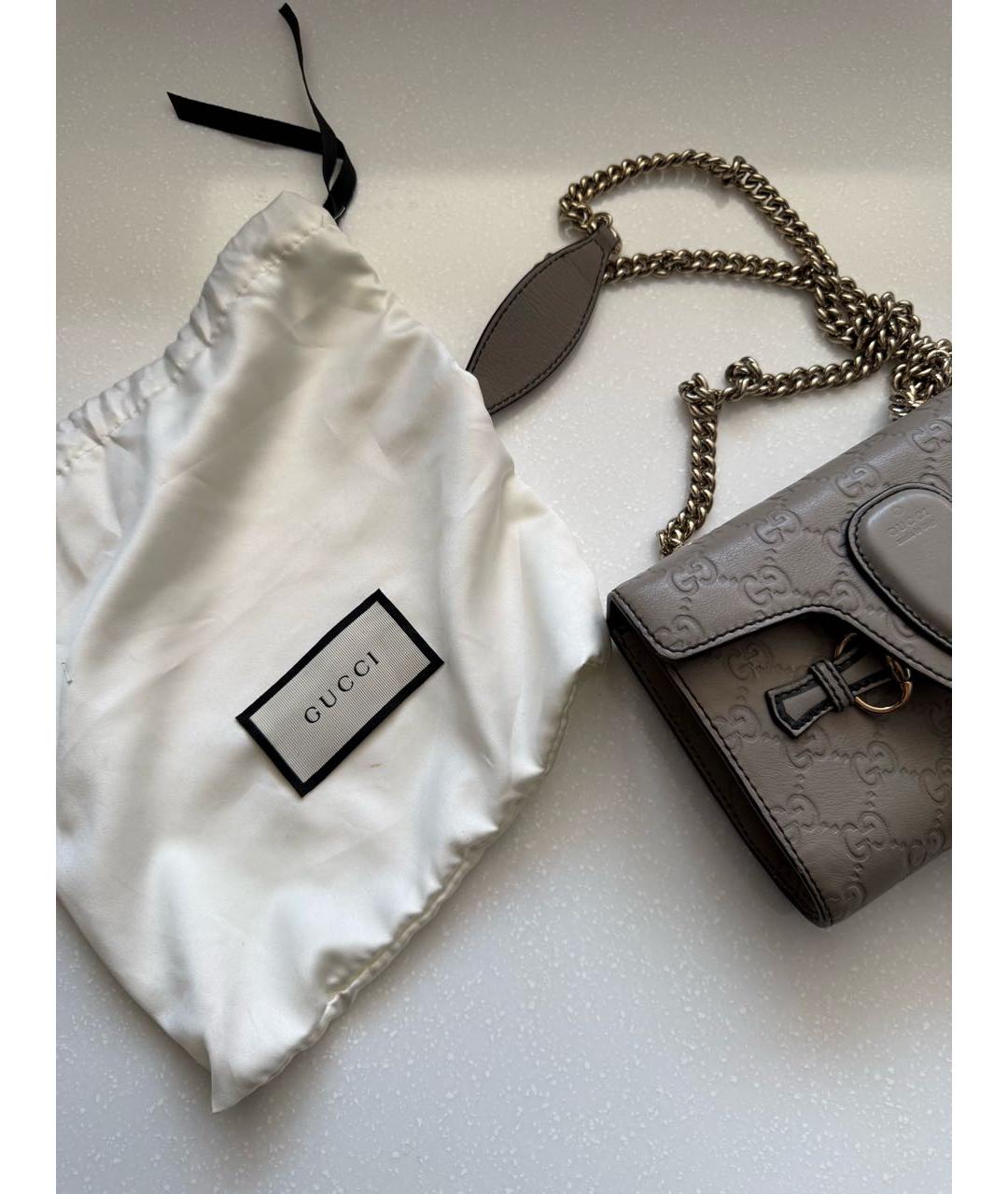 GUCCI Кожаная сумка через плечо, фото 8