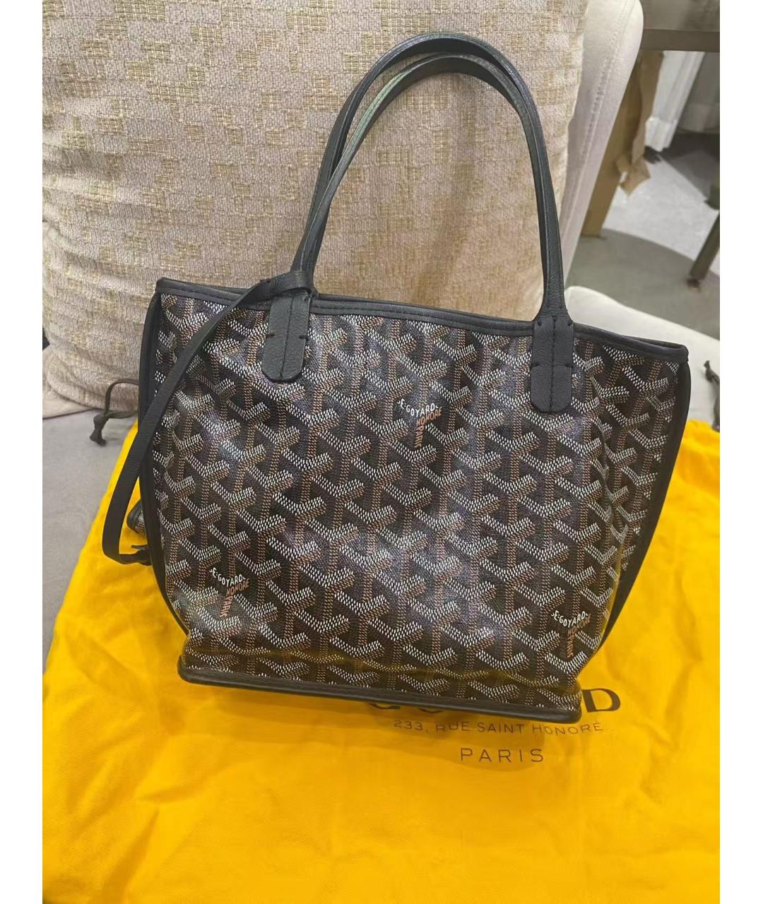GOYARD Черная сумка тоут, фото 6